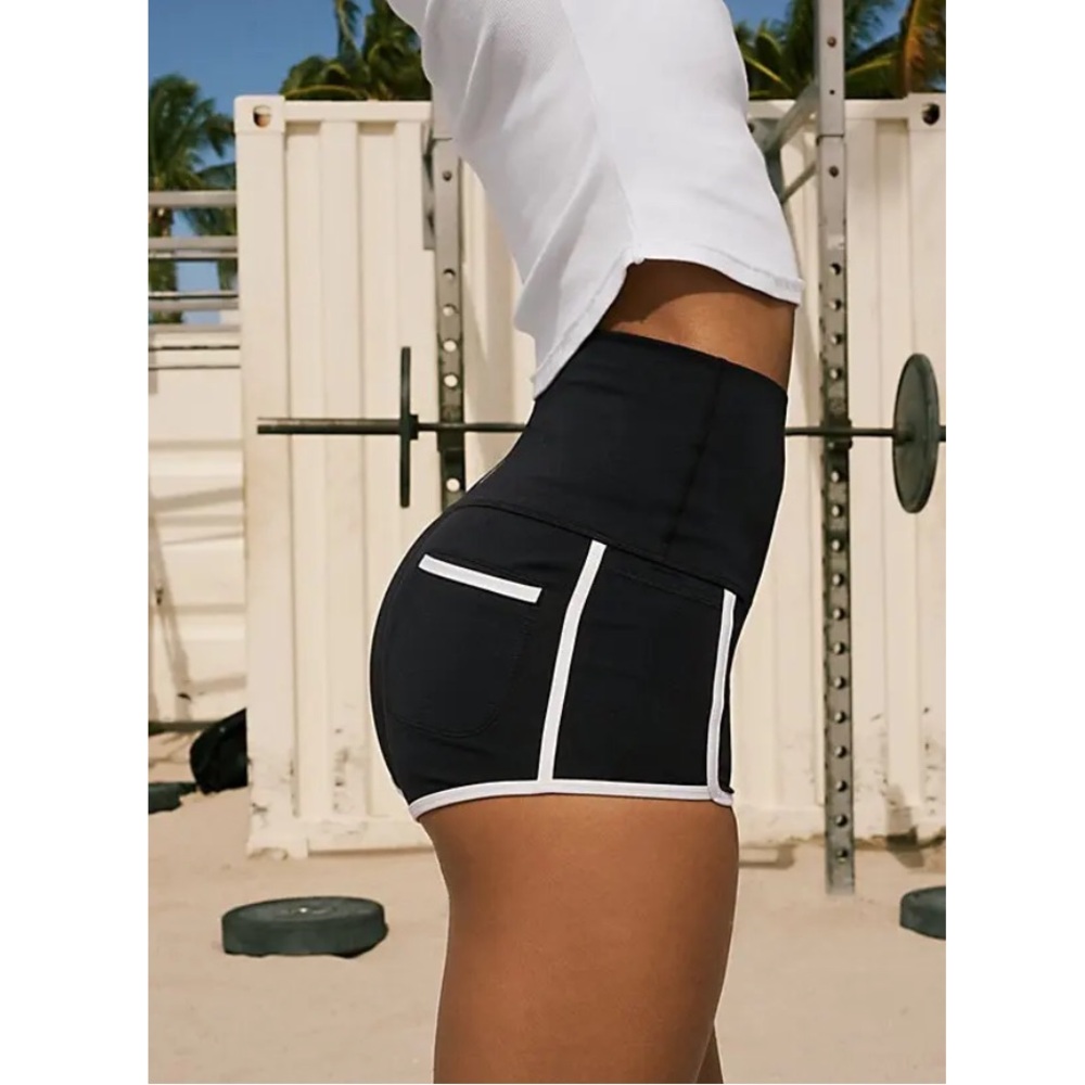 Free People Movement Island Time High-Waist Shorts Small NWT